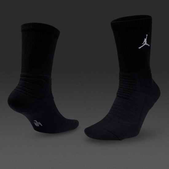 5 Pairs Of Black Jordan Socks